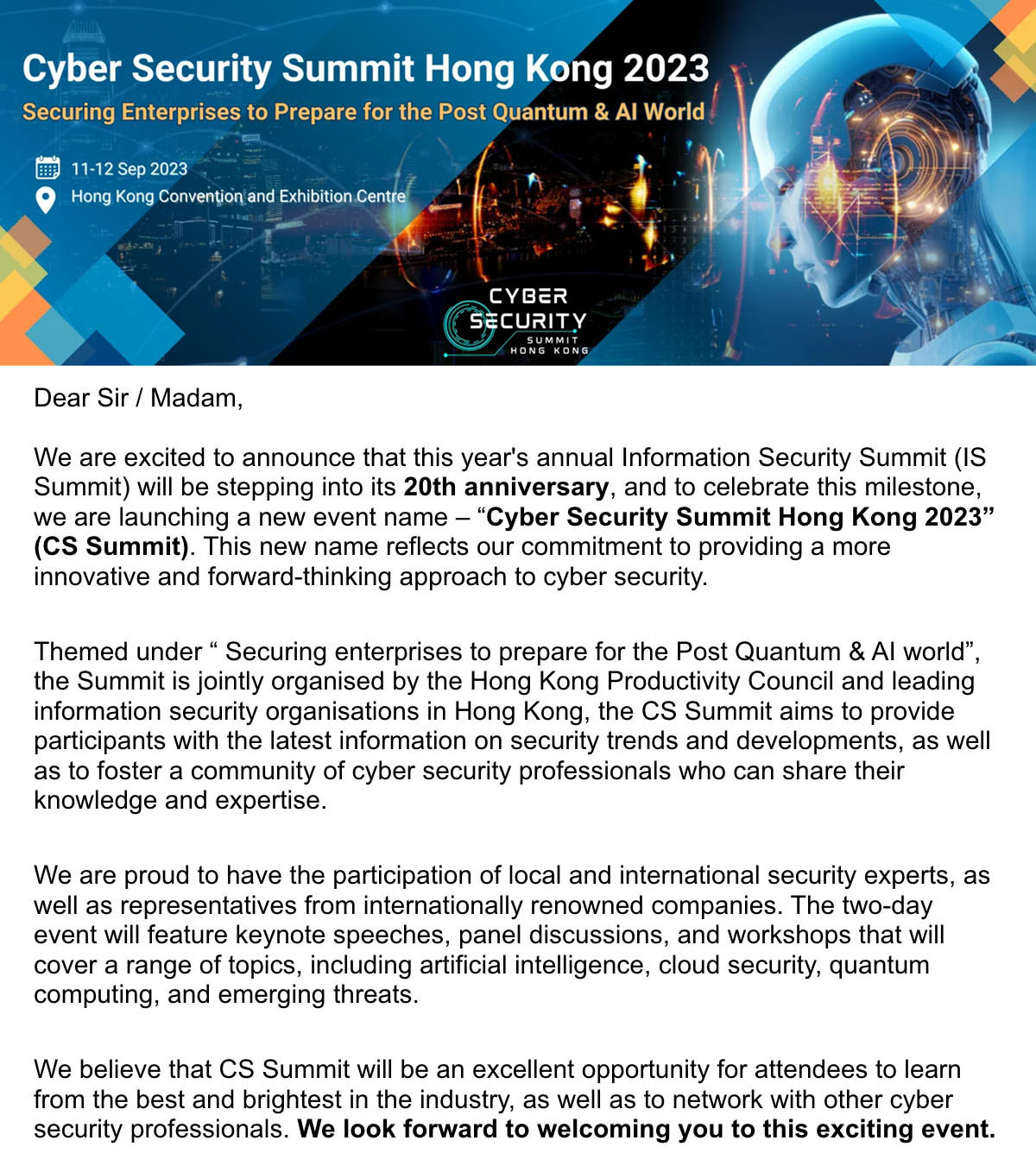 Cyber Security Summit - 1